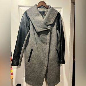 Danier Leather Wool / Leather Coat
